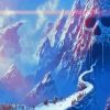 Landscape Fantasy Skull Mountain Diamond Painting