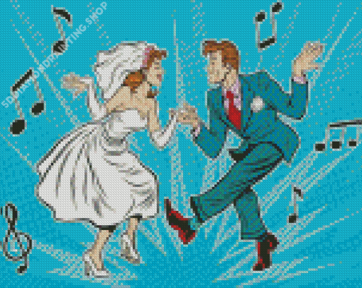 Marriage Dance Pop Art Diamond Painting