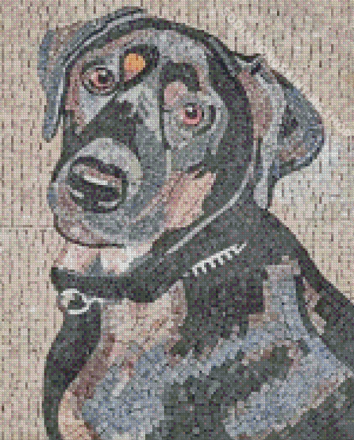 Mosaic Dog Animal Diamond Painting