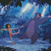 Mowgli And Baloo Dancing Diamond Painting