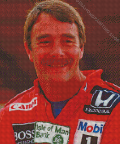 Nigel Mansell Car Racing Driver Diamond Painting