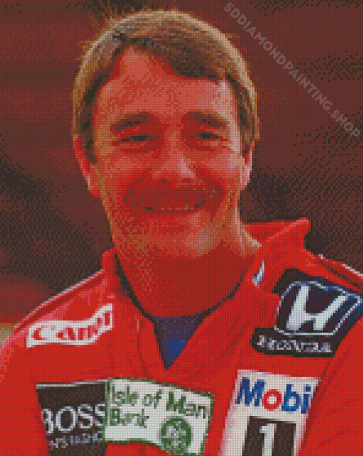 Nigel Mansell Car Racing Driver Diamond Painting