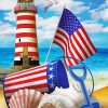 Patriotic Beach Essentials Diamond Painting