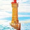 Phare De La Jument Lighthouse Diamond Painting