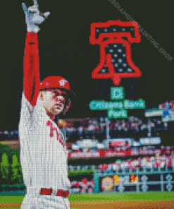 Phillies Baseballer Diamond Painting