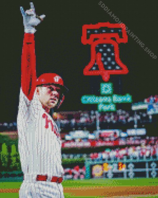 Phillies Baseballer Diamond Painting