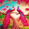 Pink Peacock Diamond Painting