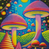 Psychedelic Mushrooms Diamond Painting