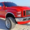 Red Powerstroke Car Diamond Painting