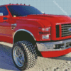 Red Powerstroke Car Diamond Painting