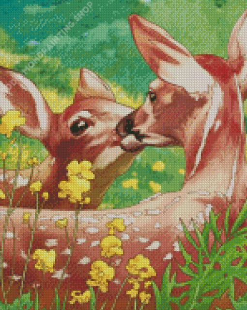 Resting Deers Diamond Painting