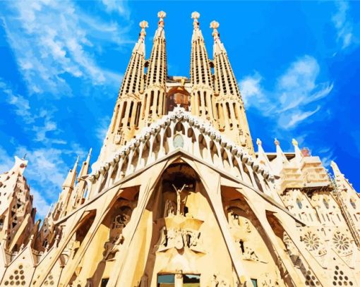 Sagrada Familia Basilica In Spain Diamond Painting