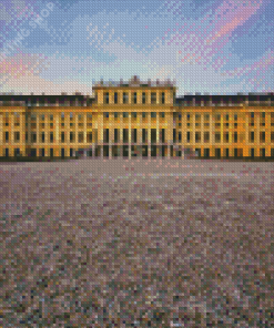 Schonbrunn Palace At Sunset Diamond Painting