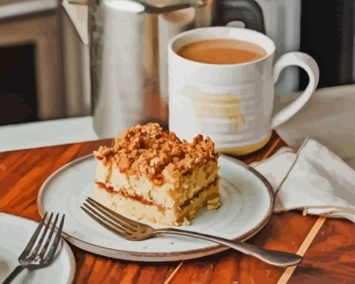 Sourdough Coffee Cake Diamond Painting