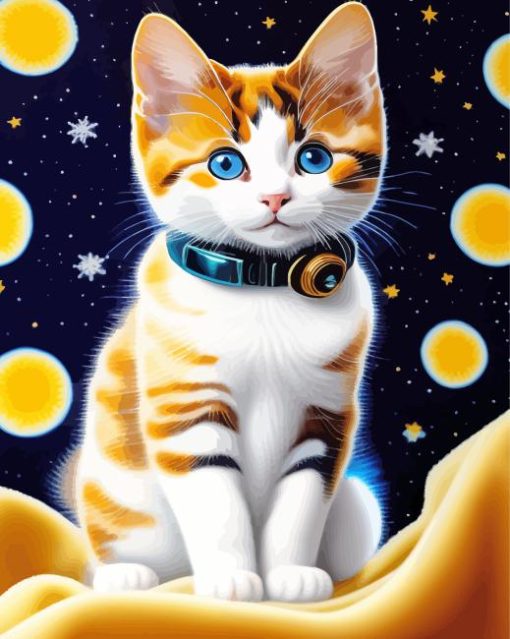 Space Cat Diamond Painting