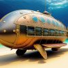 Steampunk Submarine Turtle Shape Diamond Painting