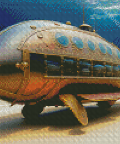 Steampunk Submarine Turtle Shape Diamond Painting