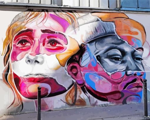 Street Art Graffiti Faces Diamond Painting