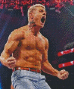 Strong Cody Rhodes Diamond Painting