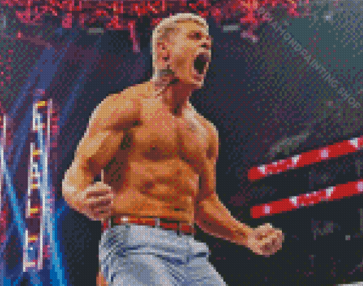 Strong Cody Rhodes Diamond Painting