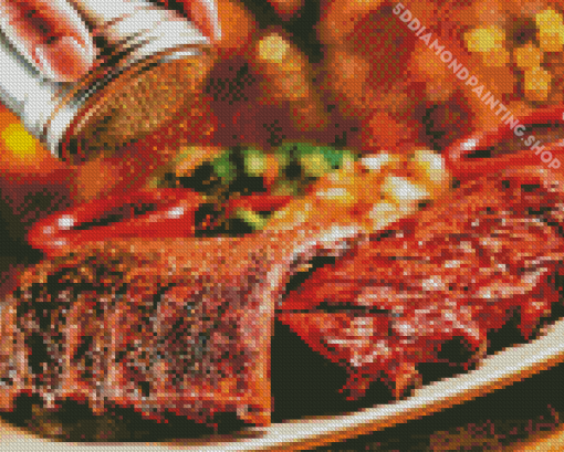 Tasty Ribs Diamond Painting