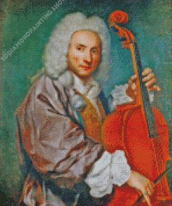 Vintage Violoncellist Diamond Painting