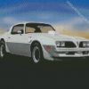 White 1977 Firebird Car Diamond Painting