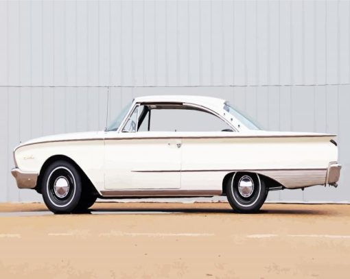 White Ford Starliner Diamond Painting