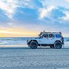 White Jeep And Beach Diamond Painting