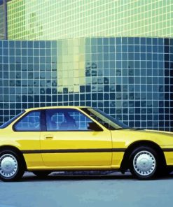 Yellow Honda Prelude Car Diamond Painting