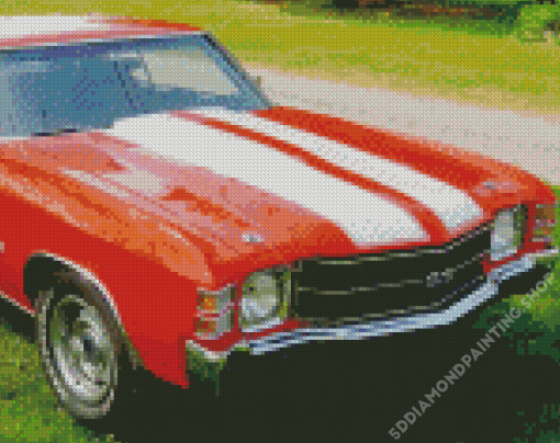 71 Chevelle Classic Car Diamond Painting