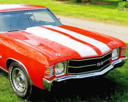 71 Chevelle Classic Car Diamond Painting