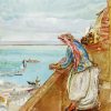 A Syrian Girl At A Balcony John Inchbold Diamond Painting