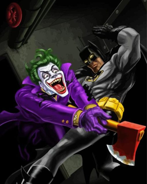 Batman And The Joker Diamond Painting