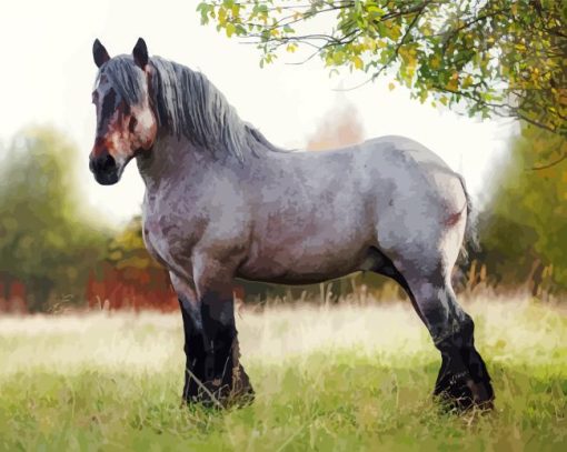 Belgian Trait Horse Diamond Painting