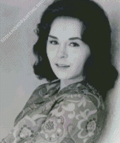 Black And White Young Doris Roberts Diamond Painting