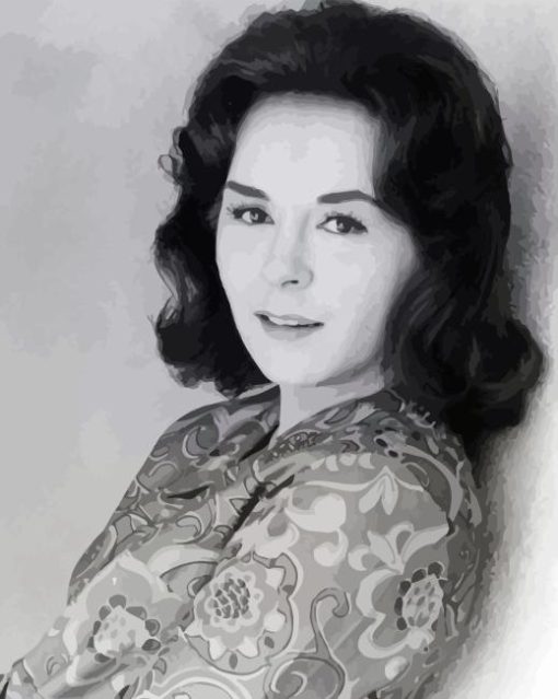 Black And White Young Doris Roberts Diamond Painting