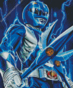 Blue Power Ranger Art Diamond Painting