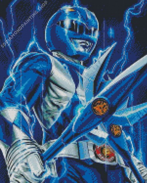 Blue Power Ranger Art Diamond Painting