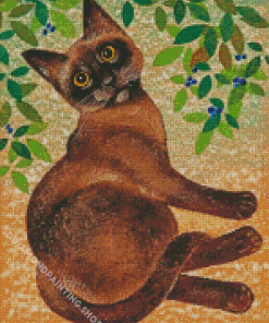 Burmese Cat Diamond Painting