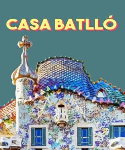 Casa Batllo Barcelona Spain Diamond Painting