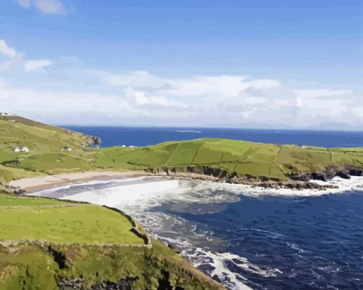 Coastline At Muckross Head Donegal Diamond Painting