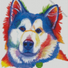 Alaskan Malamute Artwork Diamond Painting