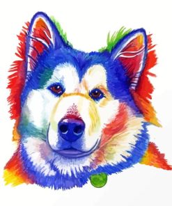 Alaskan Malamute Artwork Diamond Painting