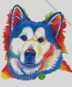 Alaskan Malamute Artwork Diamond Painting