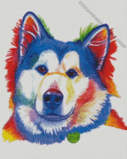 Alaskan Malamute Artwork Diamond Painting