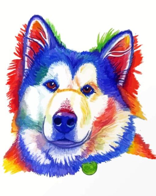 Alaskan Malamute Artwork Diamond Painting