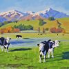 Cows In Field Diamond Painting