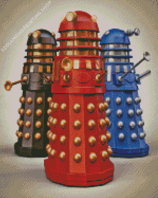 Dalek Robots Diamond Painting