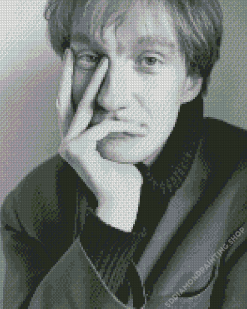 David Thewlis In Black And White Diamond Painting